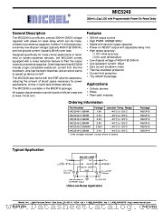 MIC5249-3.0BMM datasheet pdf Micrel Semiconductor