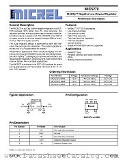 MIC5270-5.0BM5 datasheet pdf Micrel Semiconductor