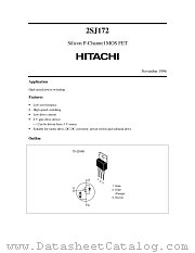2SJ172 datasheet pdf Hitachi Semiconductor