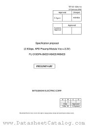 FU-319SPA-6M20 datasheet pdf Mitsubishi Electric Corporation