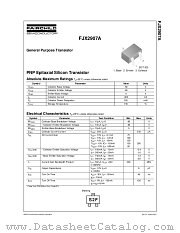 FJX2907 datasheet pdf Fairchild Semiconductor