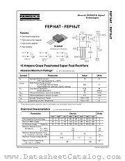 FEP16 datasheet pdf Fairchild Semiconductor