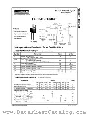 FES16 datasheet pdf Fairchild Semiconductor