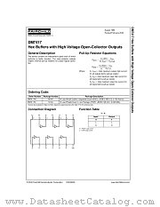 DM7417N datasheet pdf Fairchild Semiconductor