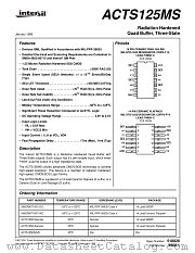 ACTS125HMSR datasheet pdf Intersil