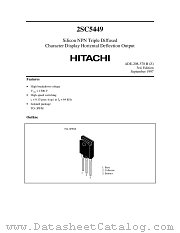 2SC5449 datasheet pdf Hitachi Semiconductor