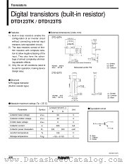 DTD123TS datasheet pdf ROHM