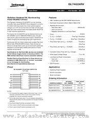ISL74422ARHQF datasheet pdf Intersil