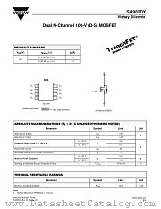 SI4982DY-T1 datasheet pdf Vishay