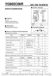 YG805C06 datasheet pdf Fuji Electric