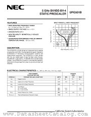 UPG501 datasheet pdf NEC