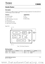 U880B datasheet pdf TEMIC