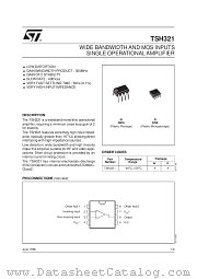 TSH321I datasheet pdf ST Microelectronics