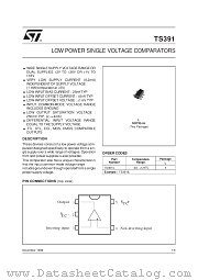 TS391IL datasheet pdf ST Microelectronics