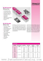 TET4812 datasheet pdf Traco Electronic AG