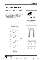 SL74HC00N datasheet pdf System Logic Semiconductor