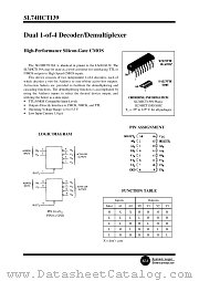 SL74HCT139 datasheet pdf System Logic Semiconductor