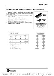 SL74LV573 datasheet pdf System Logic Semiconductor