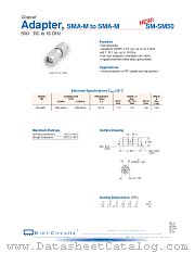 SM-SM50 datasheet pdf Mini-Circuits