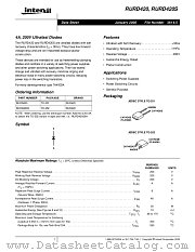 RURD420 datasheet pdf Intersil