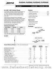 RURD840 datasheet pdf Intersil