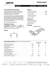 RURG15120CC datasheet pdf Intersil