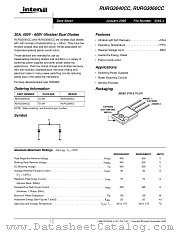 RURG3040 datasheet pdf Intersil
