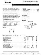 RURH3040CC datasheet pdf Intersil