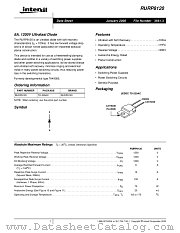 RURP8120 datasheet pdf Intersil