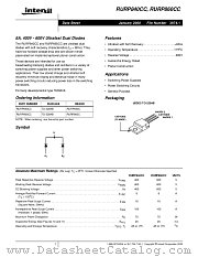 RURP840CC datasheet pdf Intersil