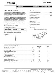 RURU10060 datasheet pdf Intersil