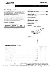 RHRU75120 datasheet pdf Intersil