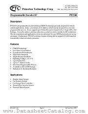 PT2240-S datasheet pdf Princeton Technology Corporation