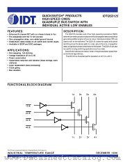IDTQS3125 datasheet pdf IDT