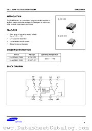 S1A2209A01-S0B0 datasheet pdf Samsung Electronic