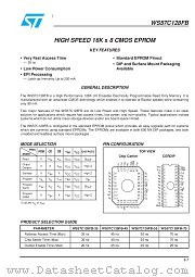 WS57C128FB-35D datasheet pdf ST Microelectronics