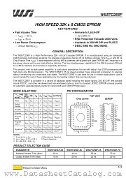 WS57C256F-45D datasheet pdf ST Microelectronics