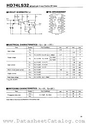 74LS32 datasheet pdf Hitachi Semiconductor