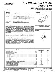 FRF9150H datasheet pdf Intersil