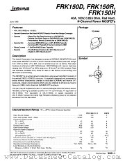 FRK150R datasheet pdf Intersil