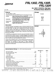 FRL130R datasheet pdf Intersil
