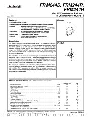 FRM244H datasheet pdf Intersil