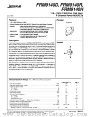 FRM9140H datasheet pdf Intersil