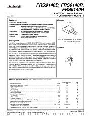 FRS9140D datasheet pdf Intersil
