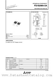 FS10UM-5 datasheet pdf Mitsubishi Electric Corporation