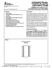 CD54FCT245E datasheet pdf Texas Instruments