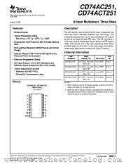 CD74ACT251E datasheet pdf Texas Instruments
