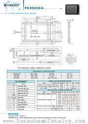 PG320240-C datasheet pdf Powertip Technology