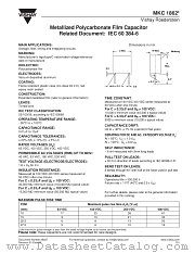 MKC1862-310-F datasheet pdf Vishay