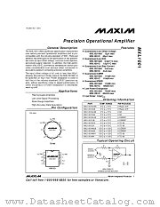 MXL1001CN8 datasheet pdf MAXIM - Dallas Semiconductor